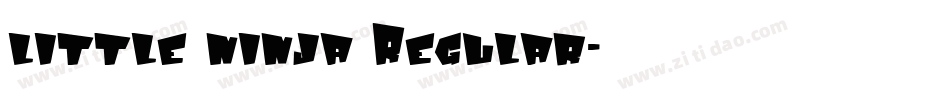 little ninja Regular字体转换